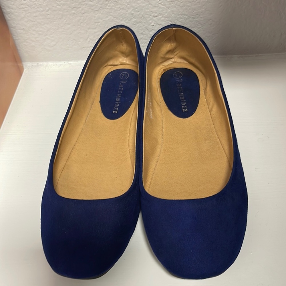 Blue Flats-size 7.5